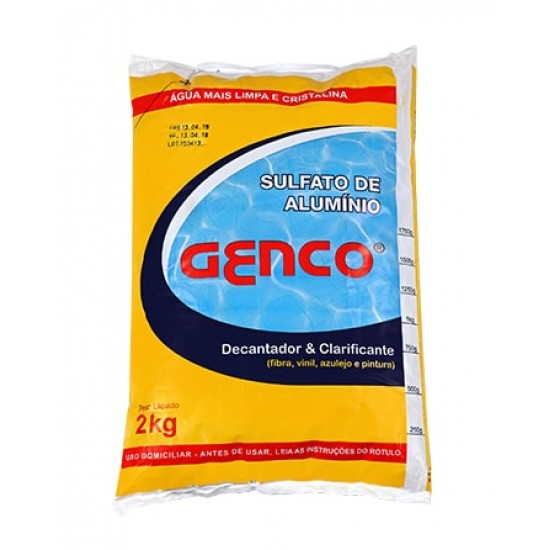 Sulfato de Alumínio 2Kg - Genco Sulfato de Alumínio 2Kg - Genco